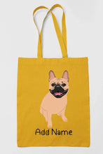 Load image into Gallery viewer, Personalized French Bulldog Love Zippered Tote Bag-Accessories-Accessories, Bags, Dog Mom Gifts, French Bulldog, Personalized-17