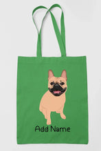 Load image into Gallery viewer, Personalized French Bulldog Love Zippered Tote Bag-Accessories-Accessories, Bags, Dog Mom Gifts, French Bulldog, Personalized-18