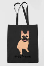 Load image into Gallery viewer, Personalized French Bulldog Love Zippered Tote Bag-Accessories-Accessories, Bags, Dog Mom Gifts, French Bulldog, Personalized-19