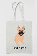 Load image into Gallery viewer, Personalized French Bulldog Love Zippered Tote Bag-Accessories-Accessories, Bags, Dog Mom Gifts, French Bulldog, Personalized-3