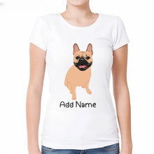 Load image into Gallery viewer, Personalized French Bulldog Mom T Shirt for Women-Customizer-Apparel, Dog Mom Gifts, French Bulldog, Personalized, Shirt, T Shirt-2