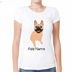 Personalized French Bulldog Mom T Shirt for Women-Customizer-Apparel, Dog Mom Gifts, French Bulldog, Personalized, Shirt, T Shirt-2