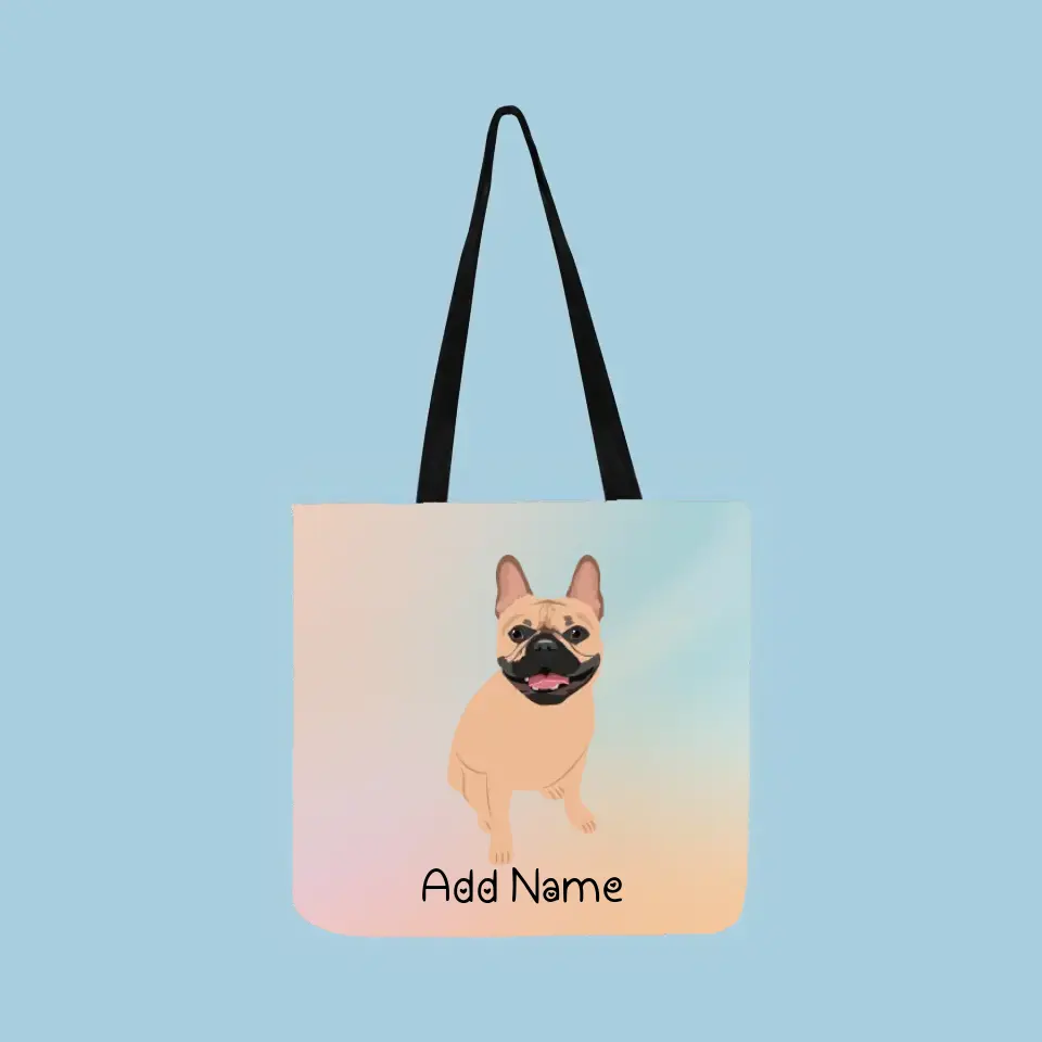 Personalized French Bulldog Small Tote Bag-Accessories-Accessories, Bags, Dog Mom Gifts, French Bulldog, Personalized-Small Tote Bag-Your Design-One Size-2