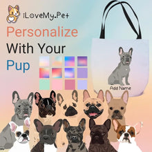 Load image into Gallery viewer, Personalized French Bulldog Small Tote Bag-Accessories-Accessories, Bags, Dog Mom Gifts, French Bulldog, Personalized-Small Tote Bag-Your Design-One Size-1