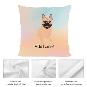 Personalized French Bulldog Soft Plush Pillowcase-Home Decor-Dog Dad Gifts, Dog Mom Gifts, French Bulldog, Home Decor, Personalized, Pillows-3