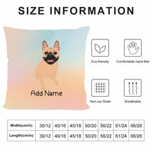 Load image into Gallery viewer, Personalized French Bulldog Soft Plush Pillowcase-Home Decor-Dog Dad Gifts, Dog Mom Gifts, French Bulldog, Home Decor, Personalized, Pillows-4