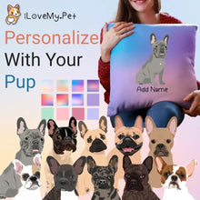 Load image into Gallery viewer, Personalized French Bulldog Soft Plush Pillowcase-Home Decor-Dog Dad Gifts, Dog Mom Gifts, French Bulldog, Home Decor, Personalized, Pillows-1