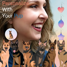 Load image into Gallery viewer, german-shepherd earrings-womens-multi