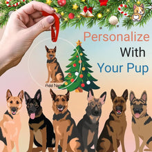 Load image into Gallery viewer, german-shepherd christmas-tree-ornament-multi