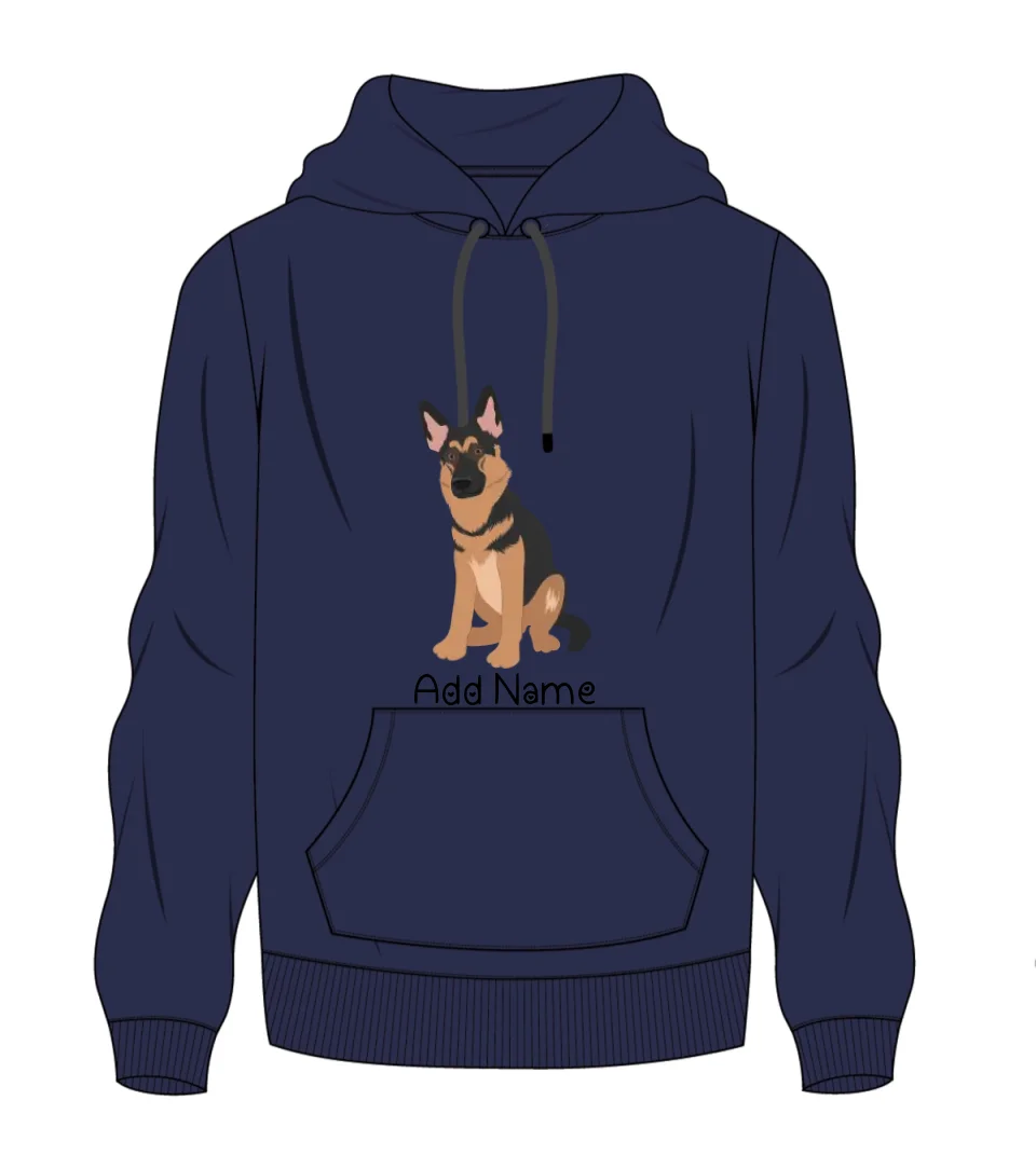 Personalized German Shepherd Love Men's Warm Hoodie Sweatshirt-Apparel-Apparel, Dog Dad Gifts, German Shepherd, Hoodie, Personalized, Sweatshirt-Men's Warm Hoodie Sweatshirt-Navy Blue-S-2