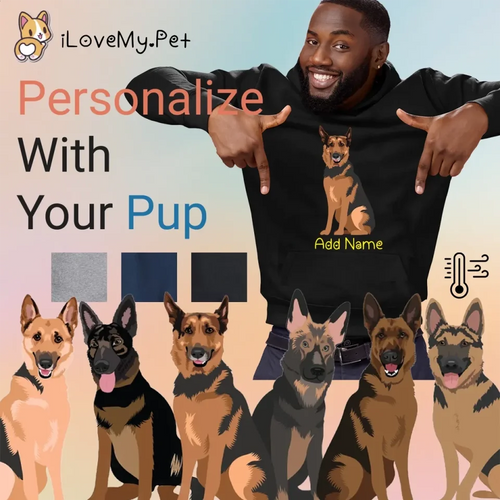 german-shepherd hoodie-mens-multi