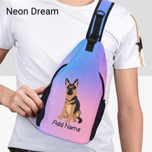 Load image into Gallery viewer, Personalized German Shepherd Love Unisex Sling Bag Backpack-Accessories-German Shepherd-Unisex Sling Bag Backpack-Neon Dream-One Size-17