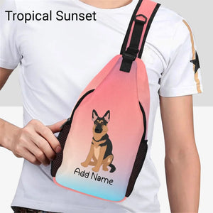 Personalized German Shepherd Love Unisex Sling Bag Backpack-Accessories-German Shepherd-Unisex Sling Bag Backpack-Tropical Sunset-One Size-19