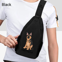 Load image into Gallery viewer, Personalized German Shepherd Love Unisex Sling Bag Backpack-Accessories-German Shepherd-Unisex Sling Bag Backpack-Black-One Size-2