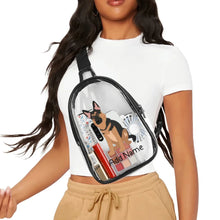 Load image into Gallery viewer, Personalized German Shepherd Love Unisex Transparent Sling Bag-Accessories-German Shepherd-Unisex Transparent Sling Bag-Transparent-One Size-3