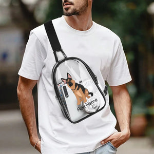 Personalized German Shepherd Love Unisex Transparent Sling Bag-Accessories-German Shepherd-Unisex Transparent Sling Bag-Transparent-One Size-4