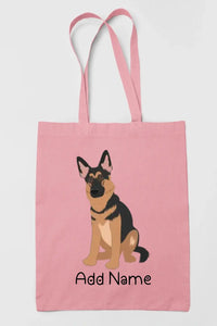 Personalized German Shepherd Love Zippered Tote Bag-Accessories-Accessories, Bags, Dog Mom Gifts, German Shepherd, Personalized-11