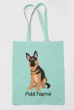 Load image into Gallery viewer, Personalized German Shepherd Love Zippered Tote Bag-Accessories-Accessories, Bags, Dog Mom Gifts, German Shepherd, Personalized-12