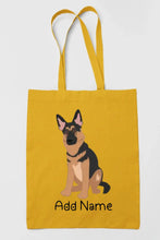 Load image into Gallery viewer, Personalized German Shepherd Love Zippered Tote Bag-Accessories-Accessories, Bags, Dog Mom Gifts, German Shepherd, Personalized-17