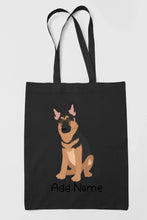 Load image into Gallery viewer, Personalized German Shepherd Love Zippered Tote Bag-Accessories-Accessories, Bags, Dog Mom Gifts, German Shepherd, Personalized-19