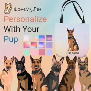 Personalized German Shepherd Small Tote Bag-Accessories-Accessories, Bags, Dog Mom Gifts, German Shepherd, Personalized-Small Tote Bag-Your Design-One Size-1