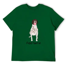 Load image into Gallery viewer, Personalized German Shorthair Pointer Dad Cotton T Shirt-Apparel-Apparel, Dog Dad Gifts, German Pointer, Personalized, Shirt, T Shirt-Men&#39;s Cotton T Shirt-Green-Medium-16