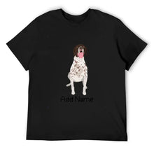 Load image into Gallery viewer, Personalized German Shorthair Pointer Dad Cotton T Shirt-Apparel-Apparel, Dog Dad Gifts, German Pointer, Personalized, Shirt, T Shirt-Men&#39;s Cotton T Shirt-Black-Medium-9