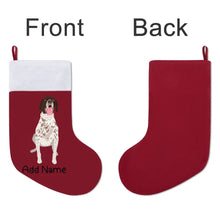 Load image into Gallery viewer, Personalized German Shorthair Pointer Large Christmas Stocking-Christmas Ornament-Christmas, German Pointer, Home Decor, Personalized-Large Christmas Stocking-Christmas Red-One Size-3