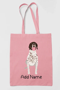 Personalized German Shorthair Pointer Love Zippered Tote Bag-Accessories-Accessories, Bags, Dog Mom Gifts, German Pointer, Personalized-11