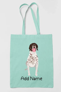 Personalized German Shorthair Pointer Love Zippered Tote Bag-Accessories-Accessories, Bags, Dog Mom Gifts, German Pointer, Personalized-12