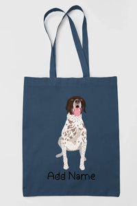 Personalized German Shorthair Pointer Love Zippered Tote Bag-Accessories-Accessories, Bags, Dog Mom Gifts, German Pointer, Personalized-14