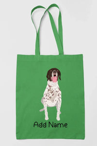 Personalized German Shorthair Pointer Love Zippered Tote Bag-Accessories-Accessories, Bags, Dog Mom Gifts, German Pointer, Personalized-18