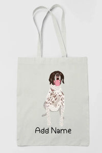 Personalized German Shorthair Pointer Love Zippered Tote Bag-Accessories-Accessories, Bags, Dog Mom Gifts, German Pointer, Personalized-3