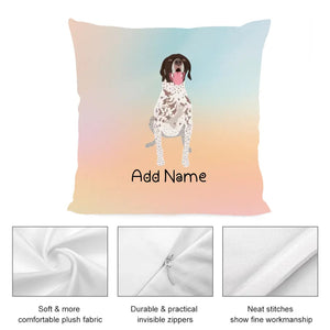 Personalized German Shorthair Pointer Soft Plush Pillowcase-Home Decor-Dog Dad Gifts, Dog Mom Gifts, German Pointer, Home Decor, Personalized, Pillows-3