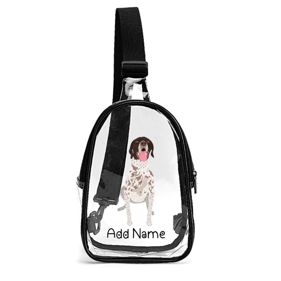 Personalized German Shorthair Pointer Unisex Transparent Sling Bag-Accessories-German Pointer-Unisex Transparent Sling Bag-Transparent-One Size-2