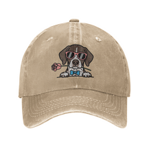 Load image into Gallery viewer, Personalized German Shorthaired Pointer Baseball Cap - Romeo German Shorthaired Pointer Design - Match Your Dog's Coat Color-Hats &amp; Caps-Accessories,Baseball Caps,Dog Mom Gifts-4