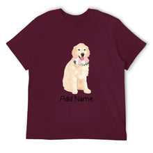 Load image into Gallery viewer, Personalized Golden Retriever Dad Cotton T Shirt-Apparel-Apparel, Dog Dad Gifts, Golden Retriever, Personalized, Shirt, T Shirt-Men&#39;s Cotton T Shirt-Maroon-Medium-15