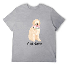 Load image into Gallery viewer, Personalized Golden Retriever Dad Cotton T Shirt-Apparel-Apparel, Dog Dad Gifts, Golden Retriever, Personalized, Shirt, T Shirt-Men&#39;s Cotton T Shirt-Gray-Medium-19