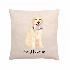 Personalized Golden Retriever Linen Pillowcase-Home Decor-Dog Dad Gifts, Dog Mom Gifts, Golden Retriever, Home Decor, Pillows-2