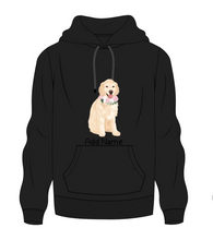 Load image into Gallery viewer, Personalized Golden Retriever Love Men&#39;s Warm Hoodie Sweatshirt-Apparel-Apparel, Dog Dad Gifts, Golden Retriever, Hoodie, Personalized, Sweatshirt-Men&#39;s Warm Hoodie Sweatshirt-Black-S-9