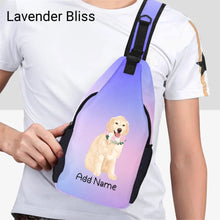 Load image into Gallery viewer, Personalized Golden Retriever Love Unisex Sling Bag Backpack-Accessories-Golden Retriever-Unisex Sling Bag Backpack-Lavender Bliss-One Size-15