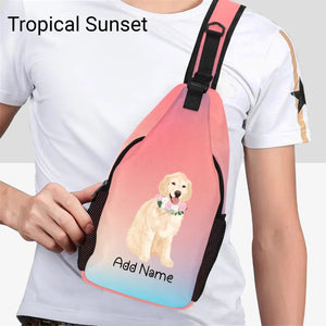 Personalized Golden Retriever Love Unisex Sling Bag Backpack-Accessories-Golden Retriever-Unisex Sling Bag Backpack-Tropical Sunset-One Size-19