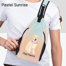 Load image into Gallery viewer, Personalized Golden Retriever Love Unisex Sling Bag Backpack-Accessories-Golden Retriever-Unisex Sling Bag Backpack-Pastel Sunrise-One Size-21