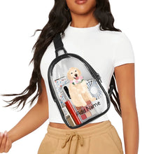 Load image into Gallery viewer, Personalized Golden Retriever Love Unisex Transparent Sling Bag-Accessories-Golden Retriever-Unisex Transparent Sling Bag-Transparent-One Size-3