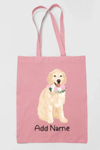 Load image into Gallery viewer, Personalized Golden Retriever Love Zippered Tote Bag-Accessories-Accessories, Bags, Dog Mom Gifts, Golden Retriever, Personalized-11