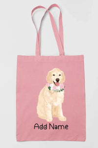 Personalized Golden Retriever Love Zippered Tote Bag-Accessories-Accessories, Bags, Dog Mom Gifts, Golden Retriever, Personalized-11