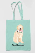 Load image into Gallery viewer, Personalized Golden Retriever Love Zippered Tote Bag-Accessories-Accessories, Bags, Dog Mom Gifts, Golden Retriever, Personalized-12