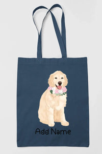 Personalized Golden Retriever Love Zippered Tote Bag-Accessories-Accessories, Bags, Dog Mom Gifts, Golden Retriever, Personalized-14