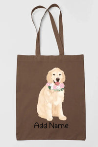 Personalized Golden Retriever Love Zippered Tote Bag-Accessories-Accessories, Bags, Dog Mom Gifts, Golden Retriever, Personalized-15