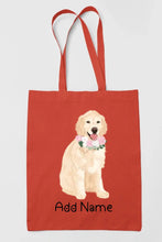 Load image into Gallery viewer, Personalized Golden Retriever Love Zippered Tote Bag-Accessories-Accessories, Bags, Dog Mom Gifts, Golden Retriever, Personalized-16